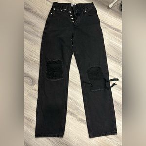 Black princess Polly ripped jeans